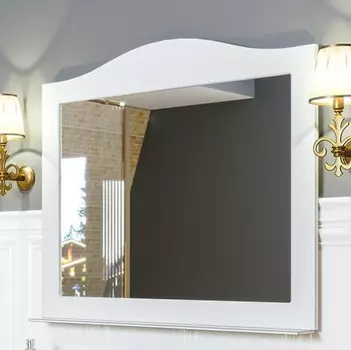 Зеркало Timo Ellen plus 100 M с полочкой, белый