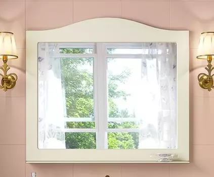 Зеркало Timo Ellen plus 100 M с полочкой, бежевый