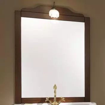 Зеркало в деревянной раме в отделке Орех Bagno Piu Sophia 78