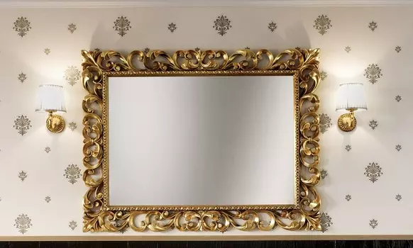 Зеркало в деревянной раме в стиле Барокко Bagno Piu Tiffany 126
