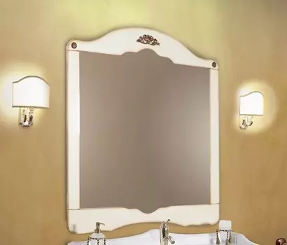 Зеркало в отделке Зеркало в отделке Слоновая кость с золотой патиной Bagno Piu Palladio 100