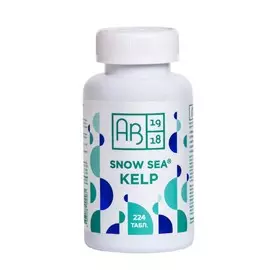 Келп, водоросли бурые в таблетках ламинария и фукус, Snow sea® Kelp 224 таб.