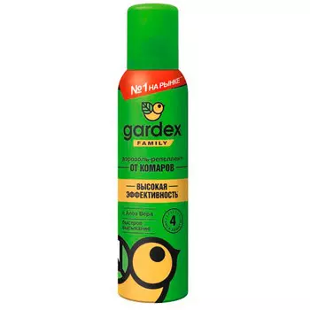 Аэрозоль-репеллент Gardex Family от комаров 150 мл