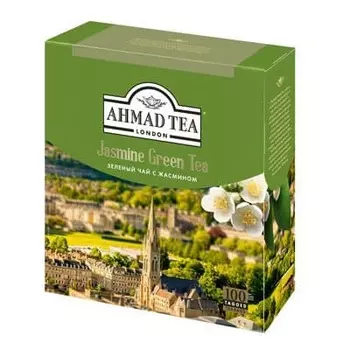 Чай Ahmad / Ахмад Зеленый с жасмином (100пак)