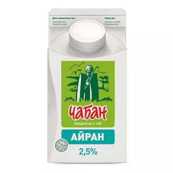 Айран Чабан 2,5% БЗМЖ 450 гр
