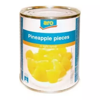 Ананасы кусочки в легком сиропе Aro 820 гр