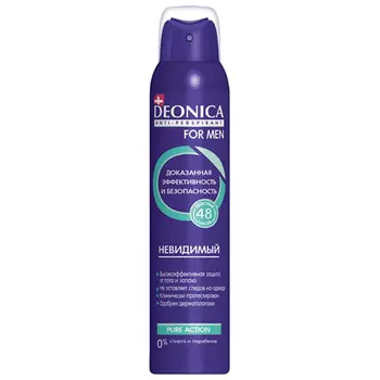Антиперспирант спрей Deonica For Men Невидимый 200 мл
