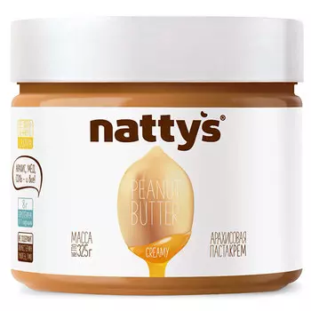 Арахисовая паста Nattys Creamy с мёдом 325 гр