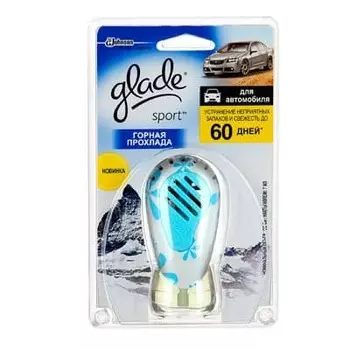 Ароматизатор автомобильный GLADE Sport Горная прохлада 7мл