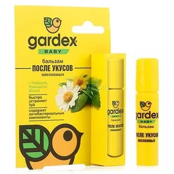 Бальзам после укусов насекомых Gardex Baby с чередой, ромашкой, мятой