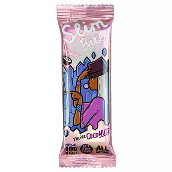 Батончик низкокалорийный Тake a Bite Slim кокос 30 гр