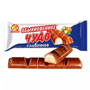 Батончик Славянка Обыкновенное чудо сливочное 55 гр
