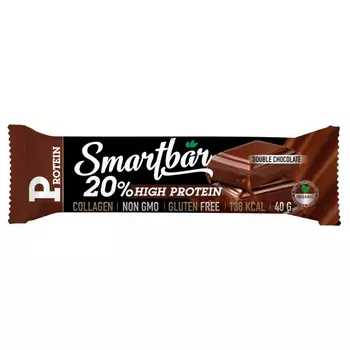 Батончик Smartbar Protein протеиновый двойной шоколад 40 гр