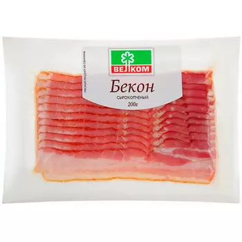 Бекон Велком сырокопченый 200 гр