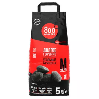 Брикеты 800 Degrees долгое горение 5 кг