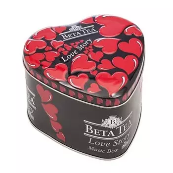 Чай Beta Tea черный Любовная история 100 гр (в музыкальной шкатулке)