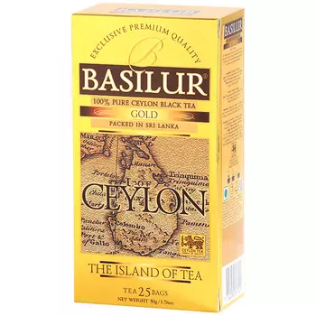 Чай черный Basilur Gold, Цейлон, 25 пак