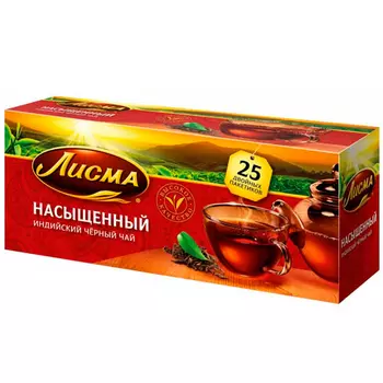 Чай черный Лисма Насыщенный 25 пак