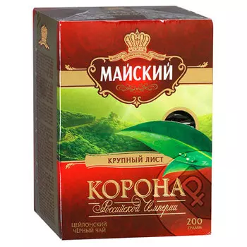 Чай черный Майский Корона Российской Империи 200 гр