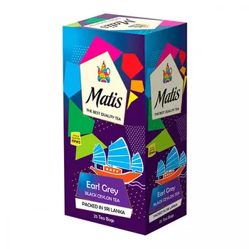 Чай черный Matis Бергамот 25 пак