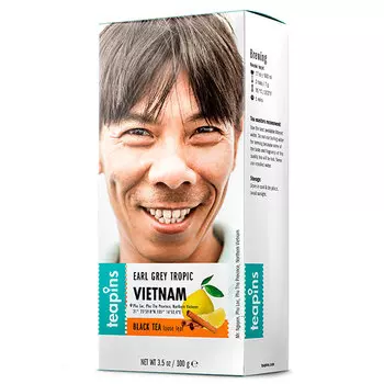 Чай черный Teapins Farmer's Tea Эрл Грей Тропик крупнолистовой 100 гр