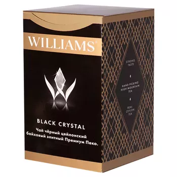 Чай черный Williams Black Crystal элитный цейлонский 100 гр