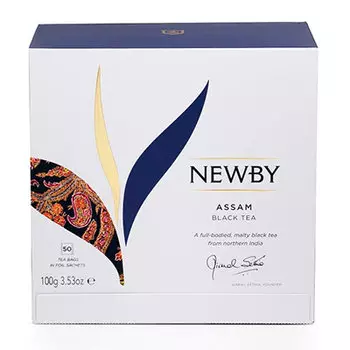 Чай Newby Assam Black tea чёрный 50 пак