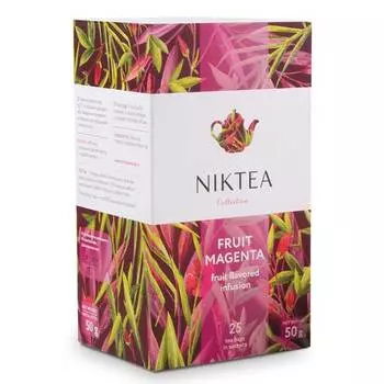 Чай Niktea Fruit Magenta гибискус шиповник с ароматом малины 25 пак