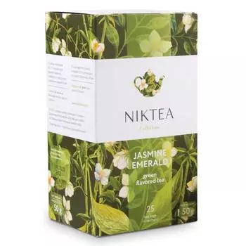 Чай Niktea Jasmine Emerald зеленый с жасмином 25 пак