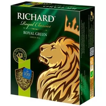 Чай Richard зелёный Royal Green 100 пак