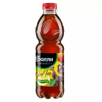 Чай Tassay герои мультфильма Тролли черный с лимоном 1 литр, пэт, 6 шт. в уп.