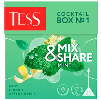 Чай Tess / Тесс Коктейль Бокс №1 Мята (20 пир)