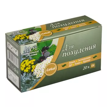 Чай травяной Алтай для похудения 20 пак