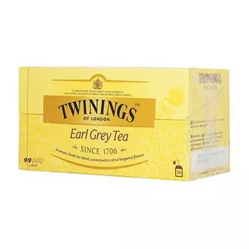 Чай Twinings черный с бергамотом Earl Grey classic 25 пак