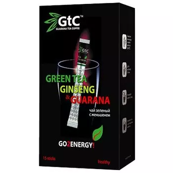 Чай в стиках GTC зеленый с женьшенем 2гр (15стик)