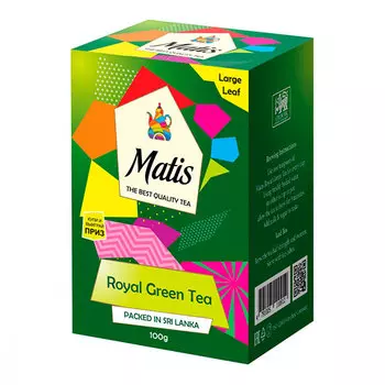 Чай зеленый Matis Королевский 100 пак