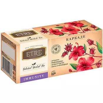 Чайный напиток Etre Immunity каркаде 25 пак
