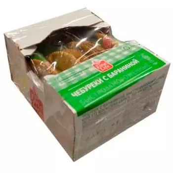 Чебуреки Fine Life с бараниной в упаковке, 6х125 гр