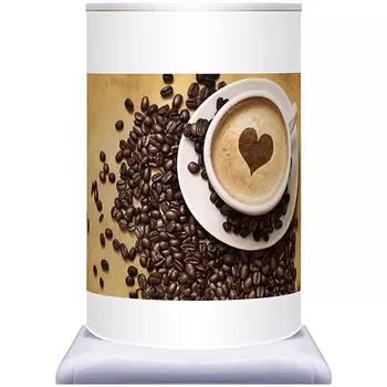 Чехол на бутыль для кулера Кофе с сердцем