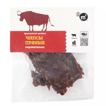 Чипсы говяжьи сыровяленые Ферма М2 пряные 50 гр