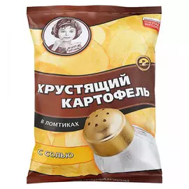 Чипсы Хрустящий картофель в ломтиках с солью 70 гр