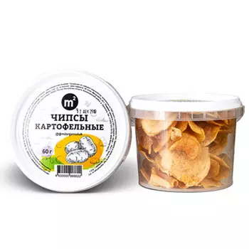 Чипсы картофельные Ферма М2 с солью 60 гр
