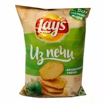 Чипсы Lays Из Печи ароматный укроп 85 гр