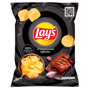 Чипсы Lays Ребрышки гриль 107 гр