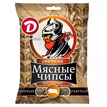 Чипсы сыровяленые Дымов из свинины классические 25 гр