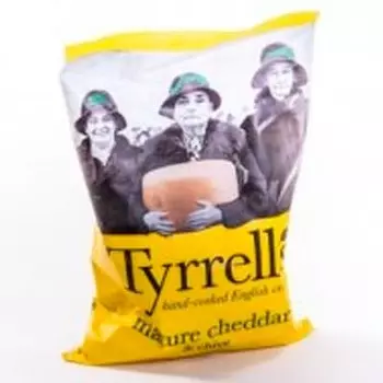 Чипсы Tyrrells с сыром чеддер 150гр