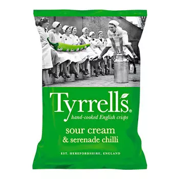 Чипсы Tyrrells сметана/перец 150г