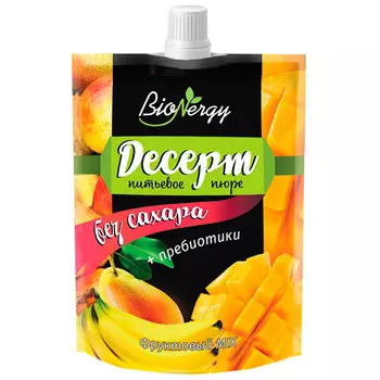 Десерт фруктовый BioNergy груша, банан, манго 140 гр