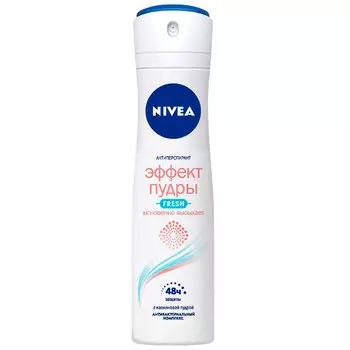 Дезодорант спрей Nivea Fresh эффект пудры антибактериальный комплекс женский 150 мл