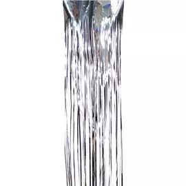 Дождик декоративный серебряный 50 см